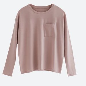 sijou women’s  pink long sleeve shirt S L109-16